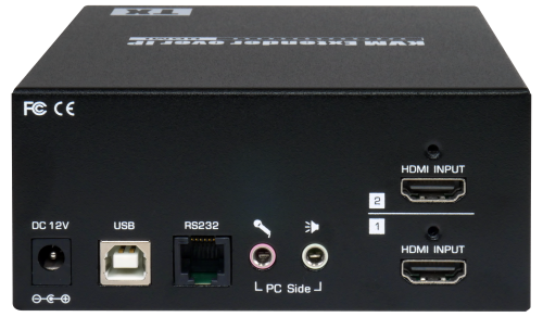 Dual-Monitor 4K OSD schwitchable LAN Switching-Transmitter HDMI + USB 2.0 + Audio, UNICLASS HX-231TSK with OSD
